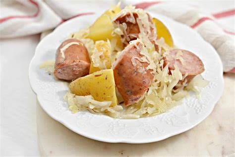 fresh polish sausage and potatoes
